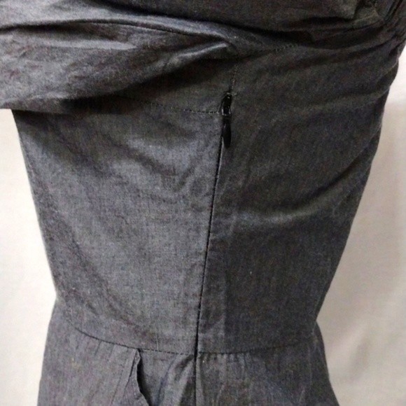 New Lovers + Friends Chance Cold Shoulder Chambray Ruffled Faux Wrap Mini Dress - Picture 11 of 14